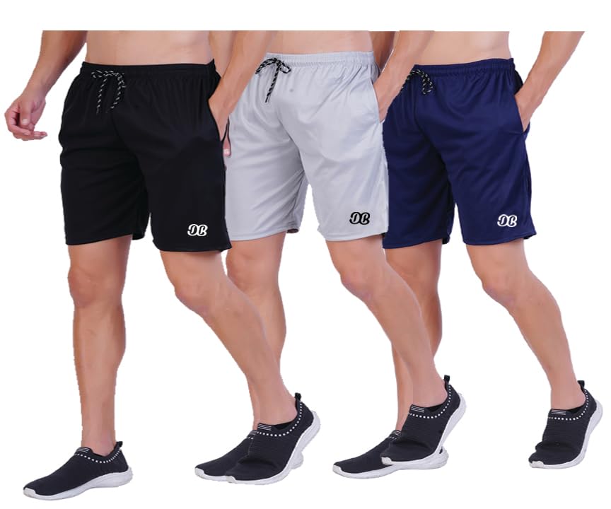 DOBADMen's Shorts | Shorts for Men's | Men's Sports Shorts (Pack of 3)