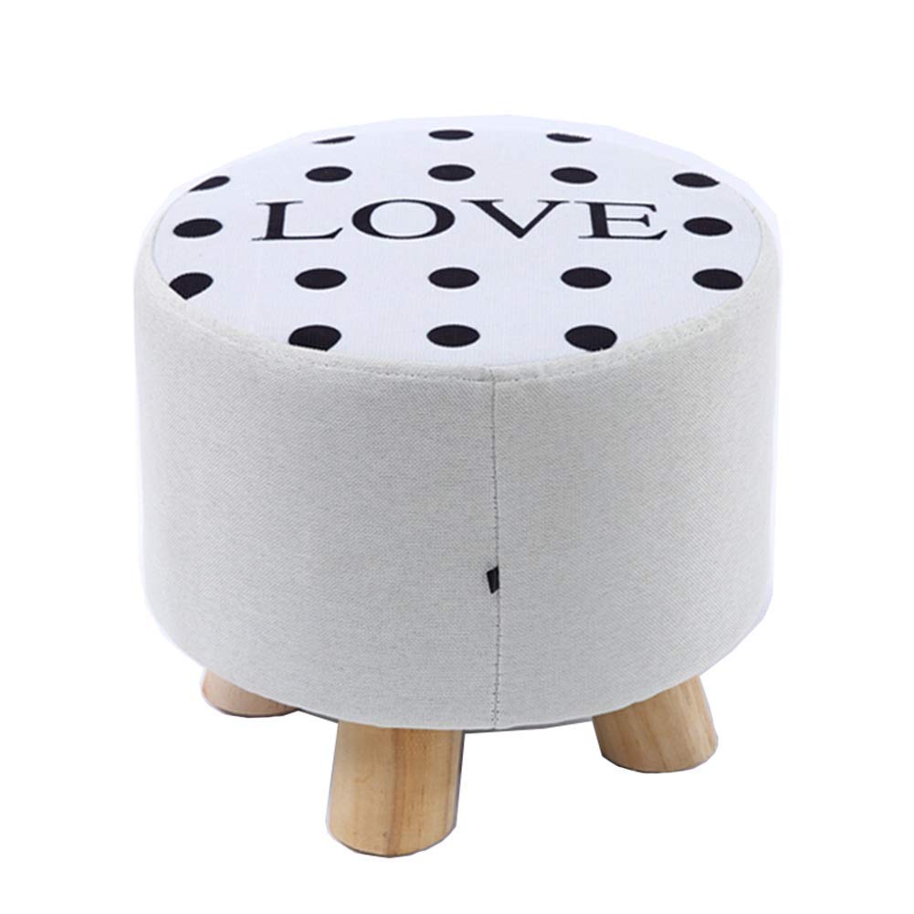 Petit tabouret de salon en bois pour canapé et repose-pieds confortable