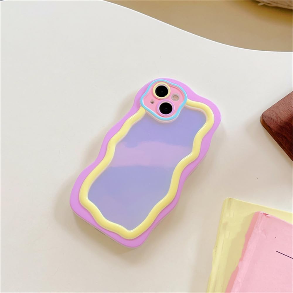 Coque iPhone 15 Pro Max claire ondulée contre les chutes - 5