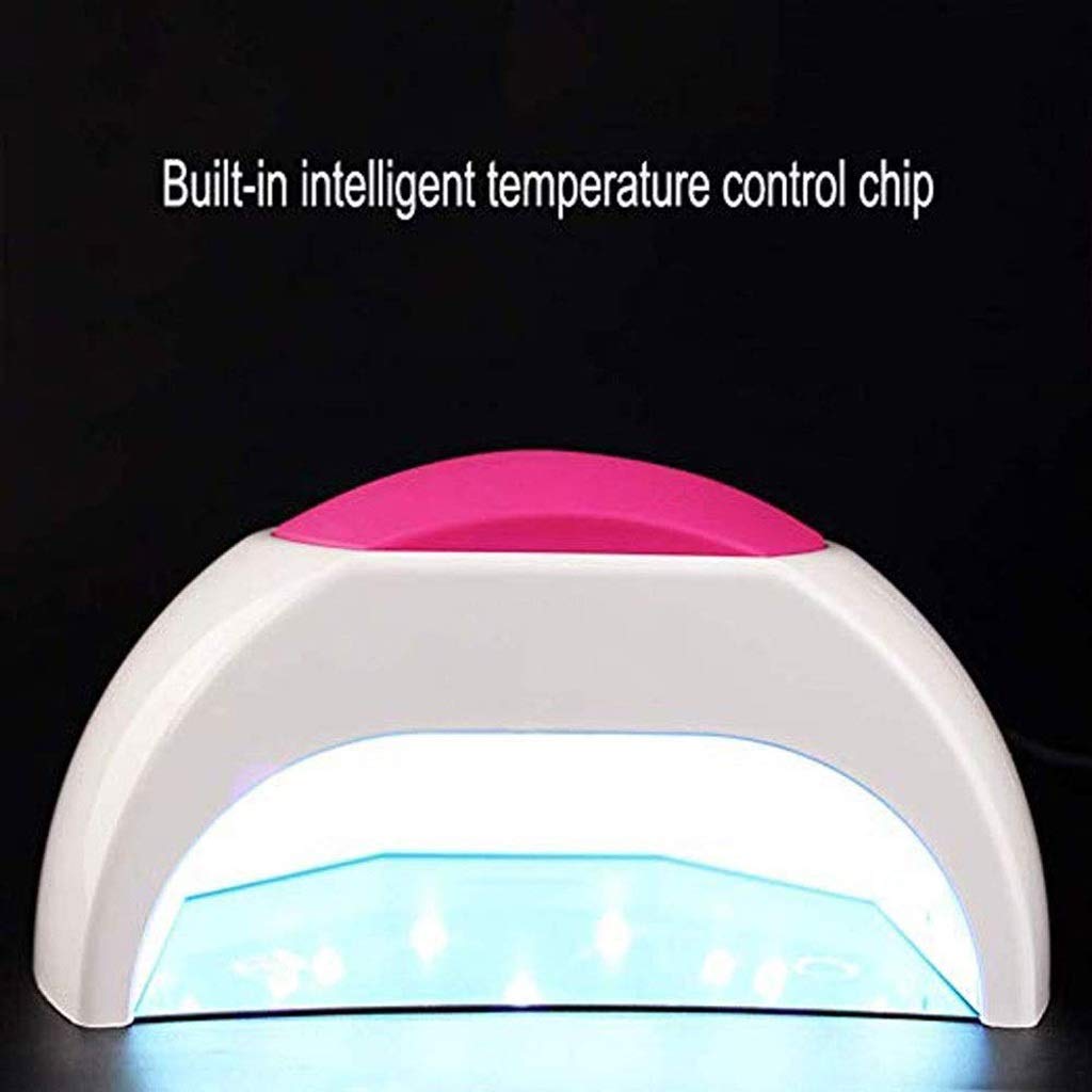 FAXIOAWA Macchina per fototerapia Bianca, Lampada per Unghie a LED da 48 W con 4 impostazioni di Timer, sensore per Unghie in Gel e Unghie dei Piedi