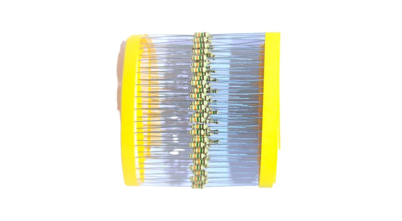 DEPOKE 50 Pcs 15k Ohm (?) Carbon Film Resistor CFR 1/4 W Resistance 0.25 Watt 250mW �5 Toleance 15k Ohm MR ? ohm MF Through Hole Resistors Axial Lead For DIY