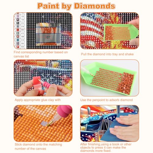 Point de peinture diamant 5D aigle pour apaiser l'esprit - 4