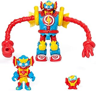 SUPERTHINGS Superbot Sugarfun - przegubowy robot bohater z elastycznymi ramionami i akcesoriami bojowymi. W zestawie 1 ekskluzywny Kazoom Kid i 1 SuperThing.