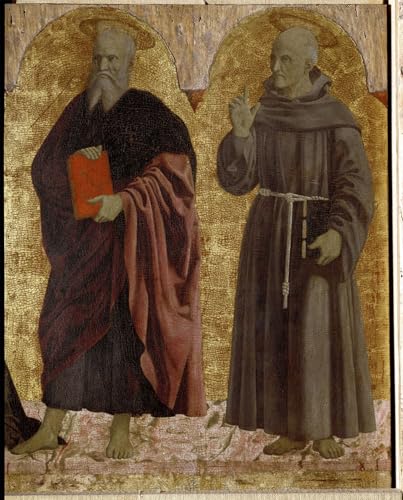 Políptico de la Misericordia en lienzo decorativo de 60x90cm con detalles artísticos precisos