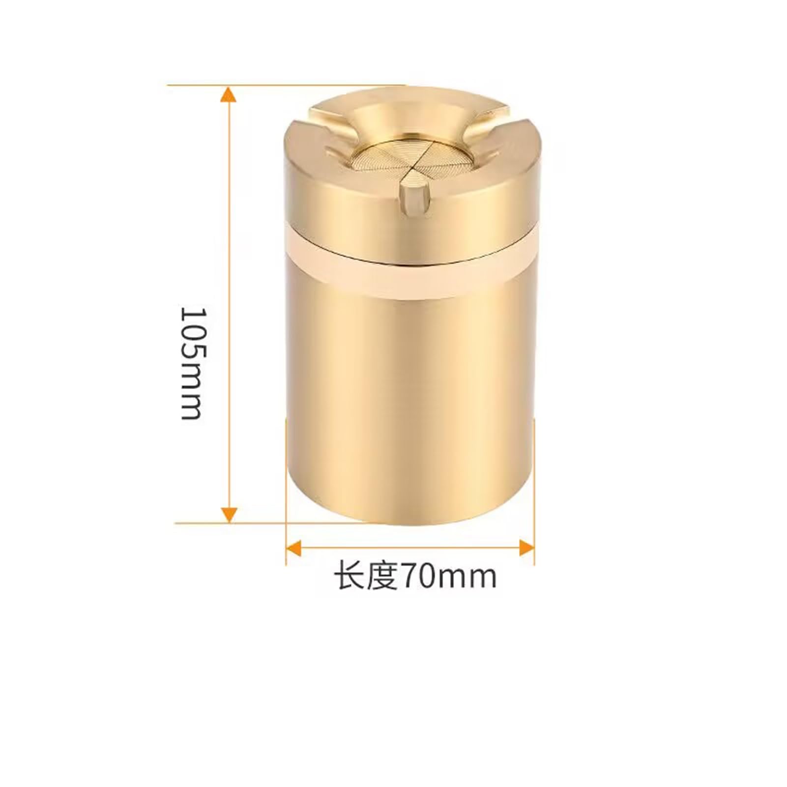 Posacenere per auto in acciaio inox con coperchio Twist-Lock, resistente alle alte temperature, design a prova di caduta, per interni e veicoli