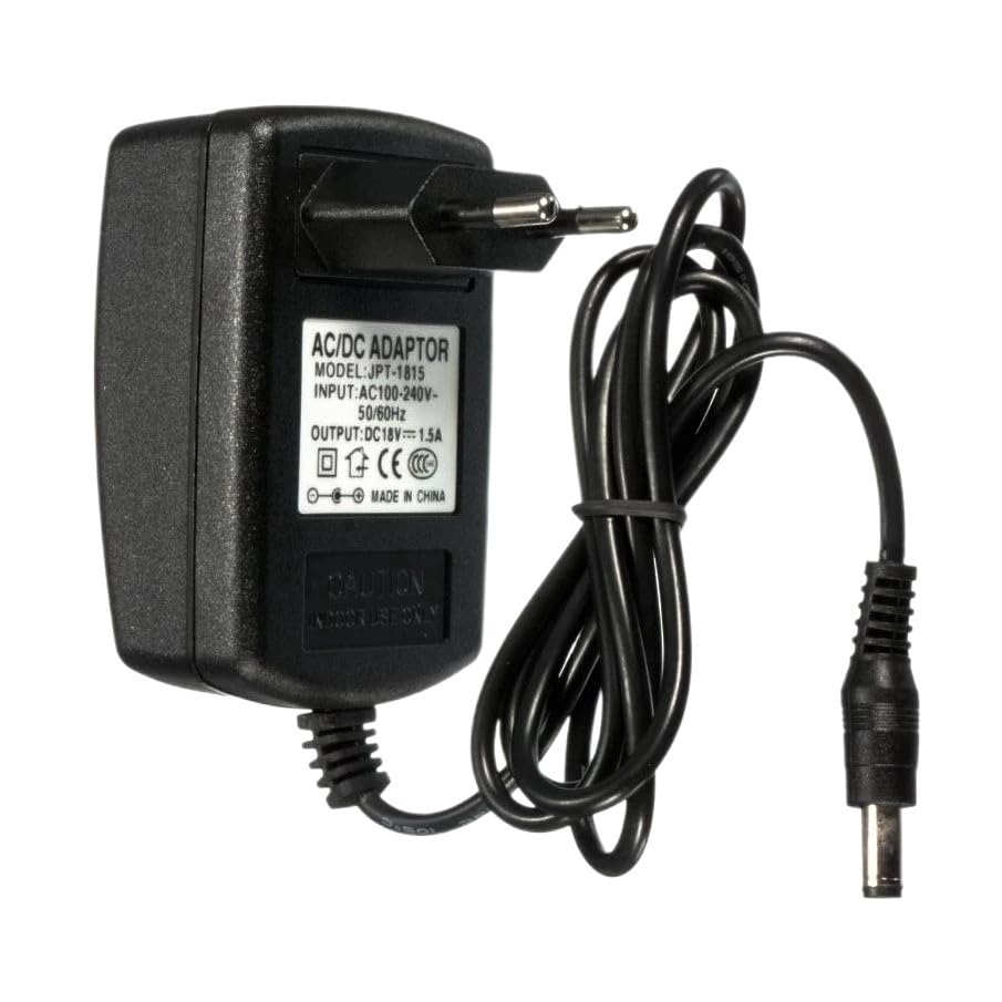 Adaptador de corriente 18V 1500mA con transformador AC a DC 18V y clavija americana US