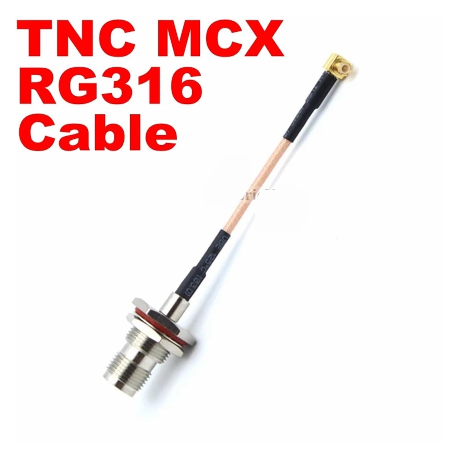 5 Connettori Coassiali TNC Femmina A Maschio MCX Ad Angolo Retto Da 50 Ohm