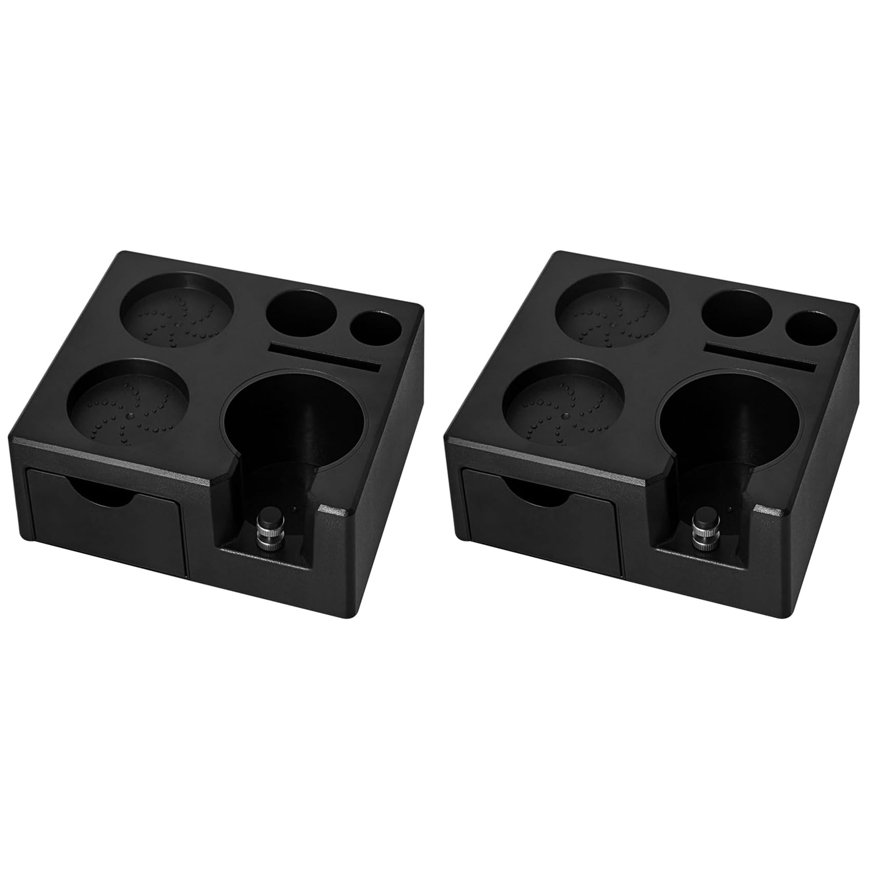 Aundhegrtt 2X Espresso Tamping Station Organizer Coffee Tamper Holder for 58mm 54mm 51mm Epsresso Portafilter Coffee Tools