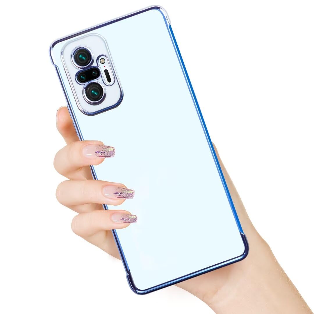 Cover Per Xiaomi Redmi Note 10 PRO, Custodia TPU Rosa, Morbida E Ultrasottile, Anti Graffio, Placcatura Protettiva - 2