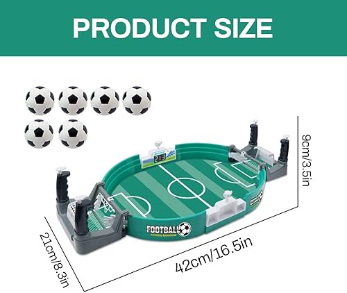 Miniatura 9 de Juego interactivo de mesa de fútbol, mini mesas de futbolín, juegos de fútbol, juego de pinball, juego de escritorio interactivo clásico para padres