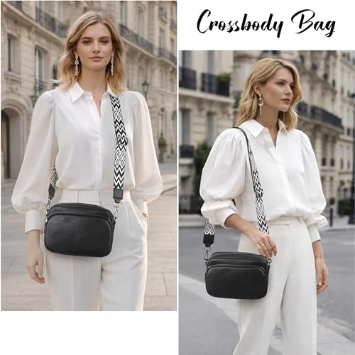 Image of TANTOMI Small Crossbody Bag for Women, Vegan Leather Shoulder Bags for Women, Travel Purse with Adjustable Shoulder Strap