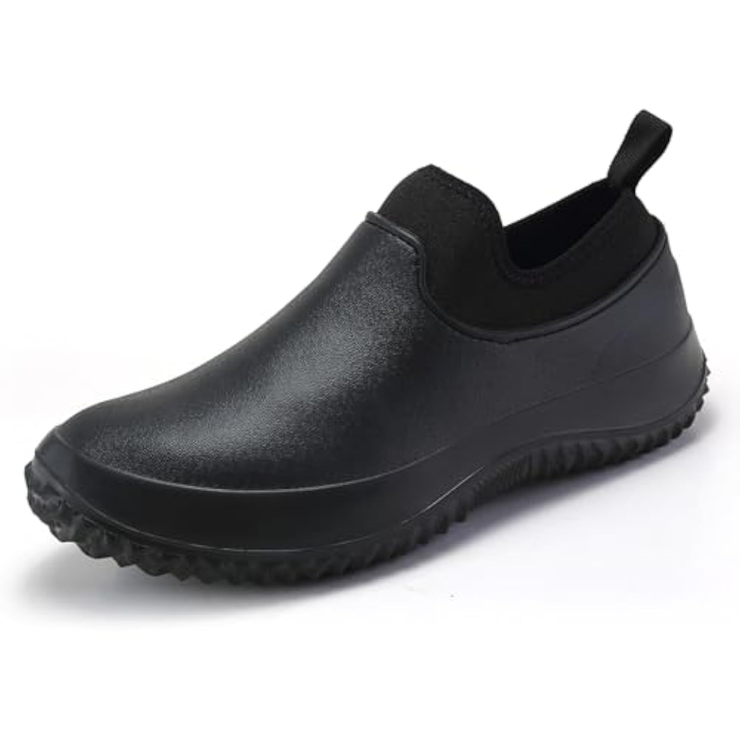LETCLOCOM Men's Waterproof Non Slip Chef Shoes Food Service Kitchen Shoes Lightweight Slip On Garden Shoes for Camping and Yard Work