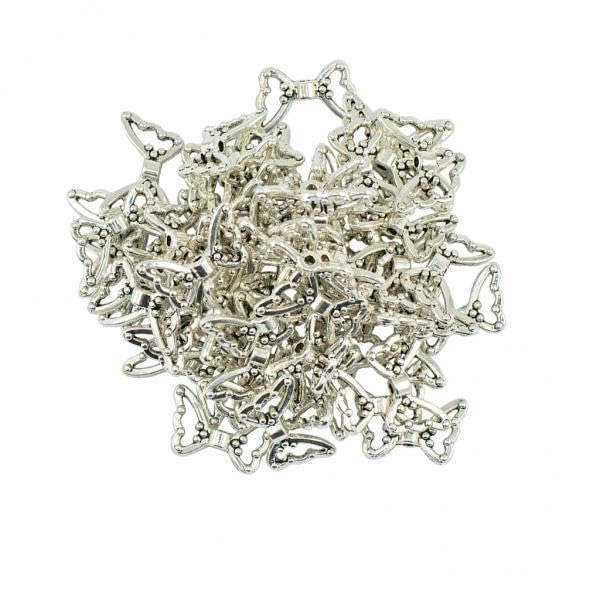 SNAPPSY 6x50 Pieces Butterfly Shape Loose Spacer Beads for DIY Jewelry Making Findings-image-35