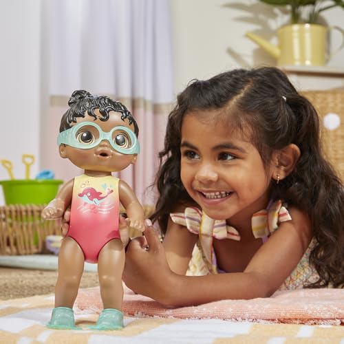 Boneca Baby Alive Sunny Swimmer - 25 cm de Cabelo Preto - F8142 - Hasbro