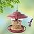 BEBEKULA Bird Feeders for Outside, Wild Bird Feeder Hanging for Garden Yard Decoration (Brown)