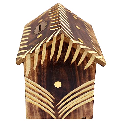 Image of Wooden Money Bank - Coin Saving Box - Piggy Bank - Gifts for Kids, Girls, Boys & Adults (Wooden Money Bank Coin Storage Kids 7)