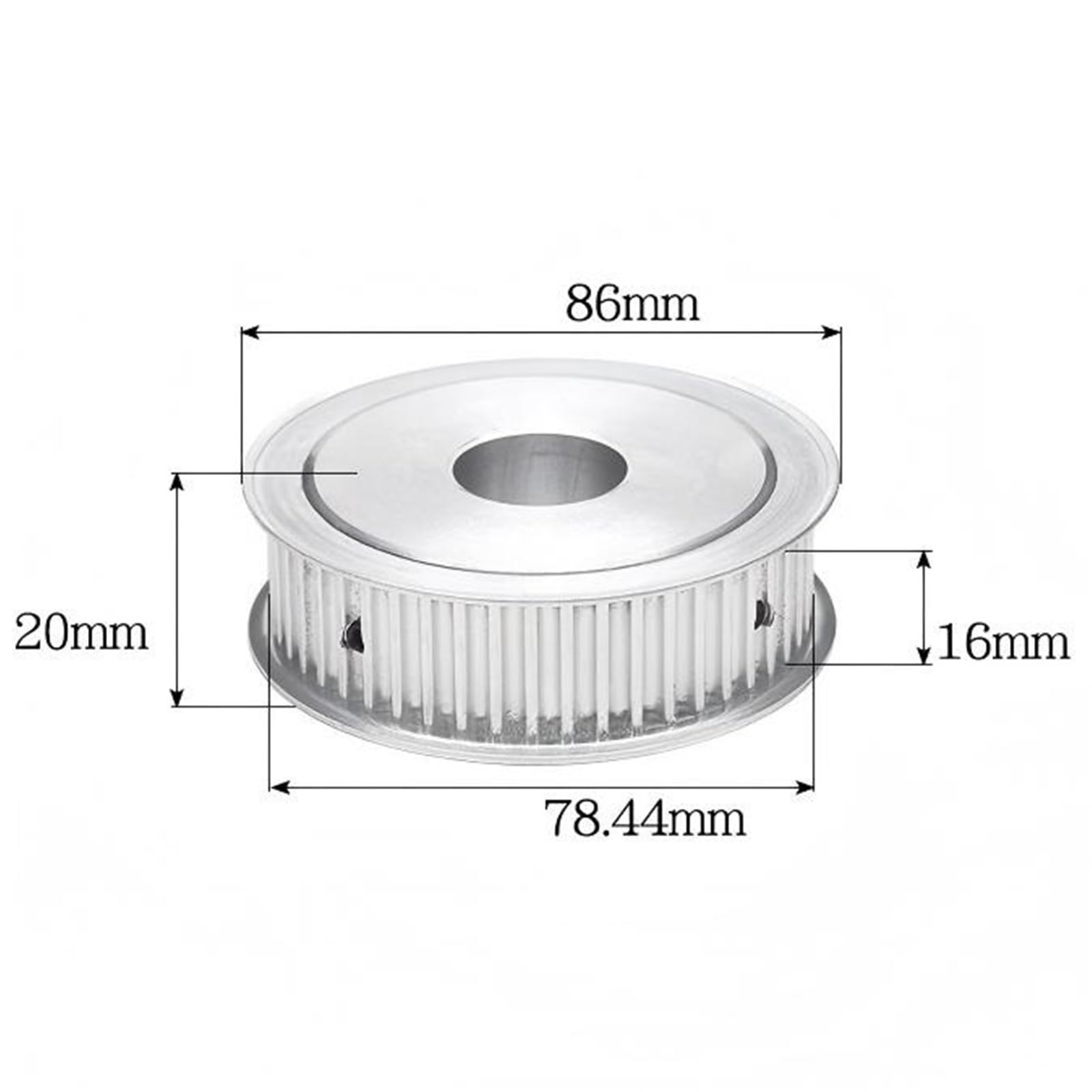 Zahnriemen-Antriebsscheibe 5M 50 Zähne Zahnriemenscheibe Synchronrad Riemenbreite 16 Mm(Bore 28)