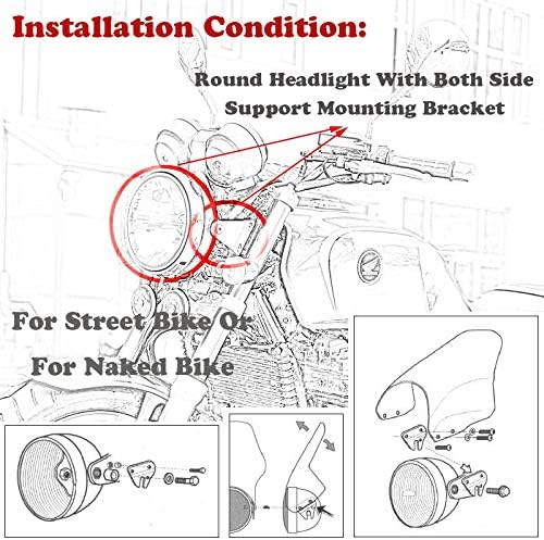 Vista 7 de Parabrisas de motocicleta compatible con XJR1300 XJR1200 XJR400 XJR 1300 1200 400 XJ600N XJ 600 N Parabrisas de vidrio iridio (color: iridio C)
