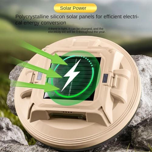 Lampe de poche solaire camping LED rechargeable éclairage extérieur toit - 4