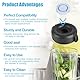 Mixerflaschendeckel für Vitamix Zubehör, 1,81 kg Niedriger Behälter Mixer Ersatzteile für Vitamix Deckelersatz Mixerdeckel für Vitamix