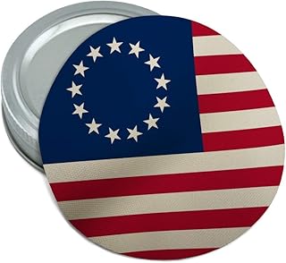 Betsy Ross 1776 American Flag Round Rubber Non-Slip Jar Gripper Lid Opener