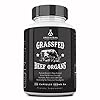 Ancestral-Supplements-Grass-Fed-Beef-Organs-Desiccated--Liver-Heart-Kidney-Pancreas-Spleen-180-Capsules Ancestral Supplements Grass Fed Beef Organ Supplement, Supports Whole Body Wellness with Proprietary Blend of Liver, Heart, Kidney, Pancreas, Spleen, Freeze-Dried Beef, Non-GMO, 180 Capsules