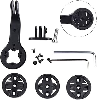 CARMOTTER Bike Computer Bracket, Bicycle Bike Stem Top Cap Mount Holder Bracket With 4 Adapters, For Wahoo/Bryton/Cateye GPS Bicycle Computer