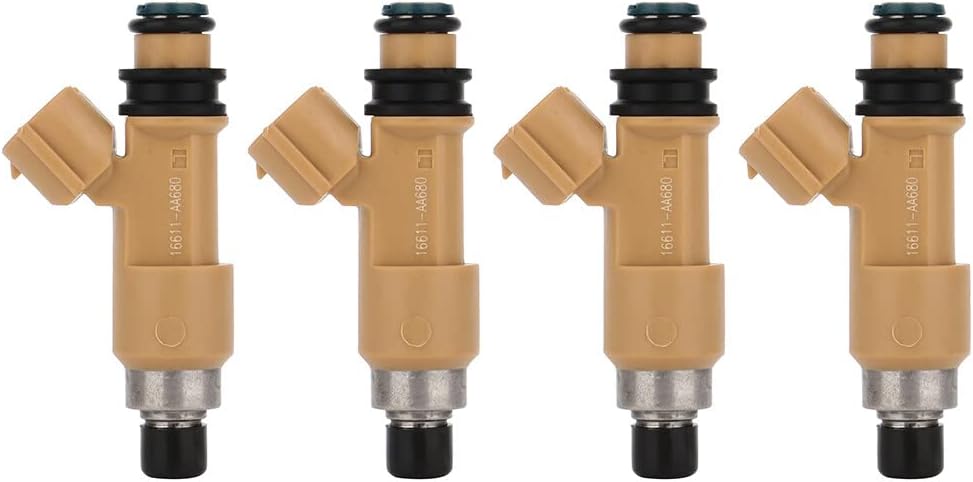 Injectors Kit,SCITOO 12 Holes Fuel Injector fit for 05-09 11 for Subaru for forester, 05 08-11 for Subaru for Impreza, 05-11 for Subaru for Impreza, 04-07 for Subaru for Outback, Set of 4