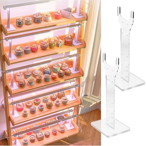 Support de lampe de croissance robuste en acrylique transparent pour fixation de plante - 7