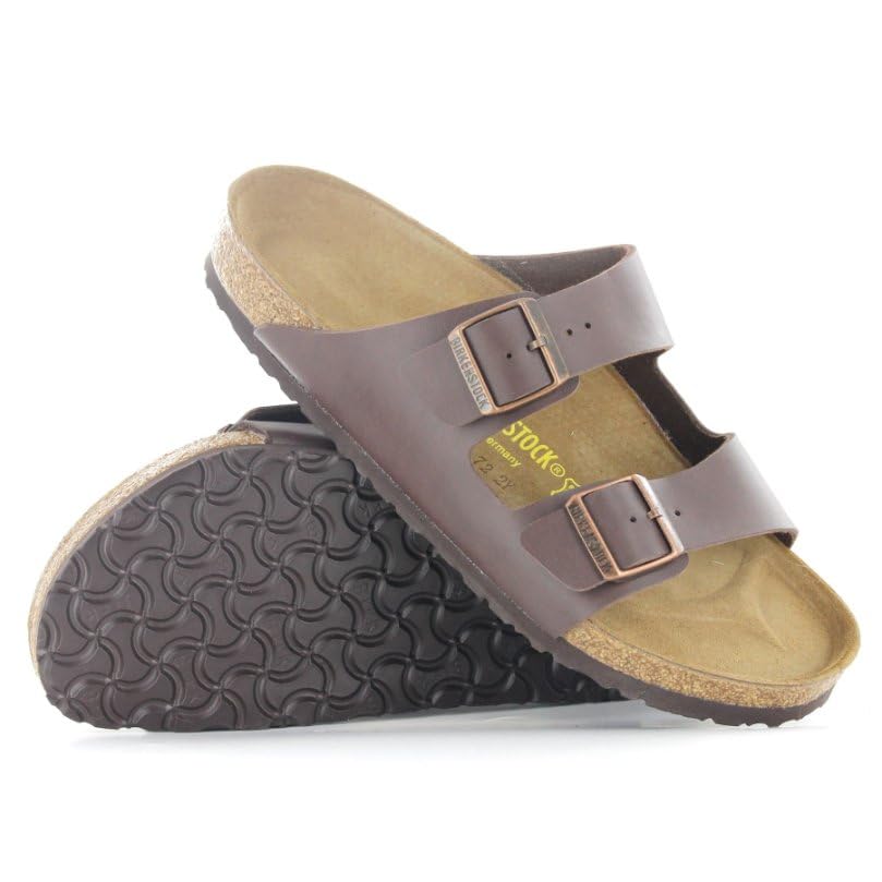 Birkenstock Arizona Unisex Dark Brown Birko-Flor Sandal 42 / Unisex US Size 11-11.54