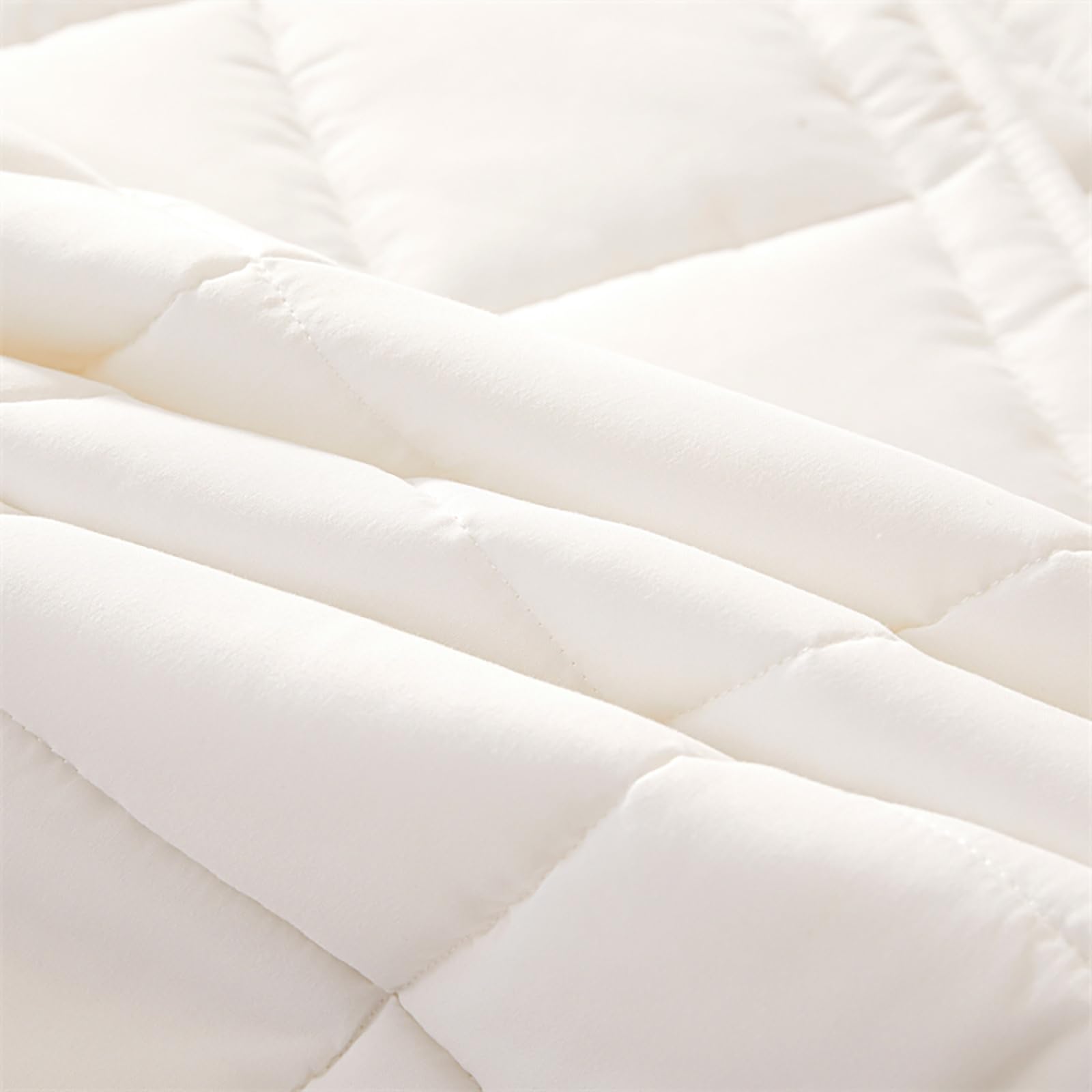 Coprimaterasso 6 Lati con Cerniera, Lavabile Traspirante, Fodera Morbida | Rimovibile in Lavatrice, Traspirante Ipoallergenico, Tasche Profonde 8-30cm, per Casa o Hotel(Bianco,150x190+25cm)