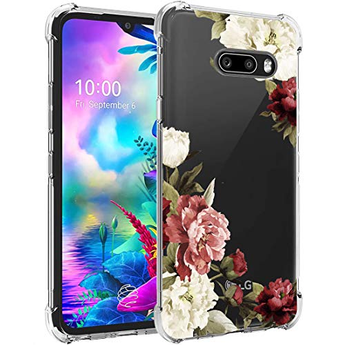 Ueokeird Designed For Lg G8X Thinq Case, For Lg V50S Thinq Cute Case, Slim Shockproof Clear Soft Flexible Tpu Back Phone Case Cover For Lg G8X Thinq/V50S Thinq (Blossom Flower) #TOP1