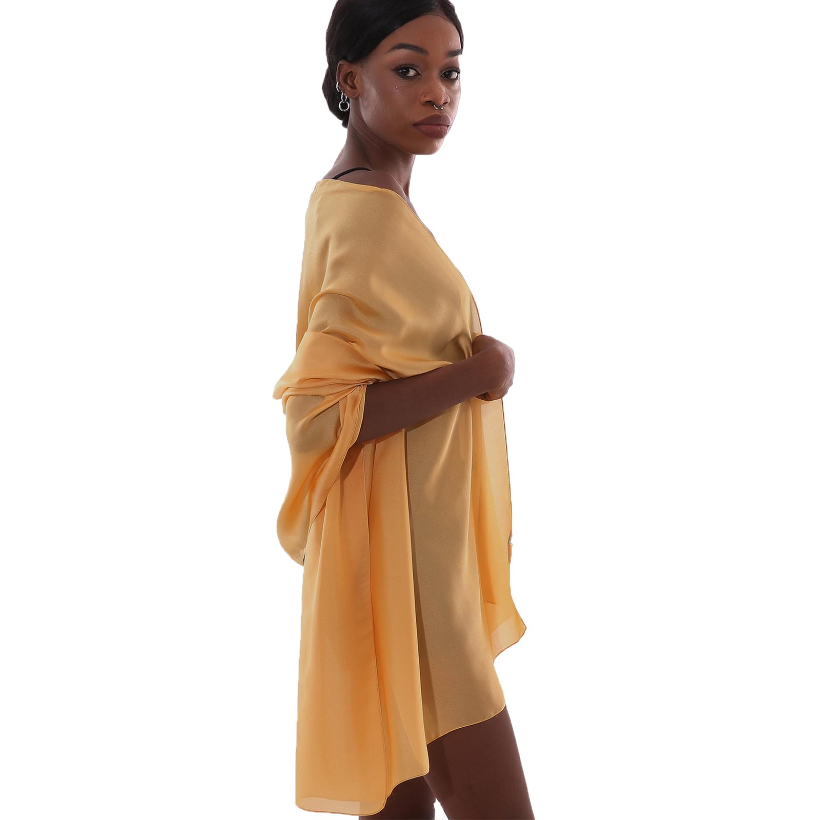 Sciarpa Donna Leggera Scialle Sciarpe Elegante Cerimonia Foulard Pashmina Scilla Stole Primavera Estate