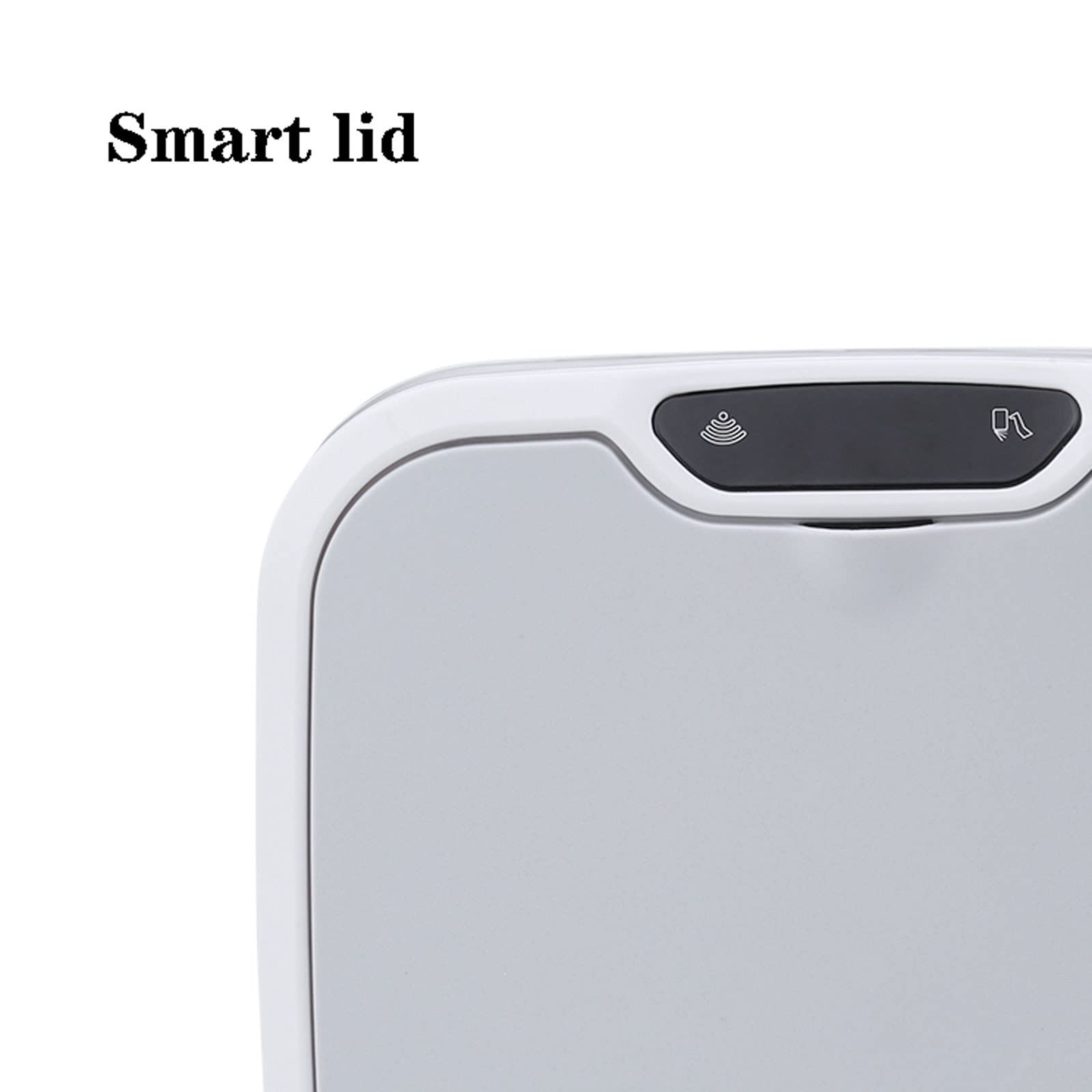 Papelera de baño Sensor Inteligente de 15 l con Tapa, Gran Capacidad, Dormitorio, Sala Estar, Cubo Basura, Cocina, baño, Papelera Grande, Oficina, Estudio