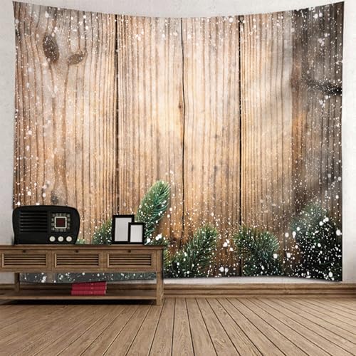 Tenture de Noël en bois pour créer un coin photo magique au salon
