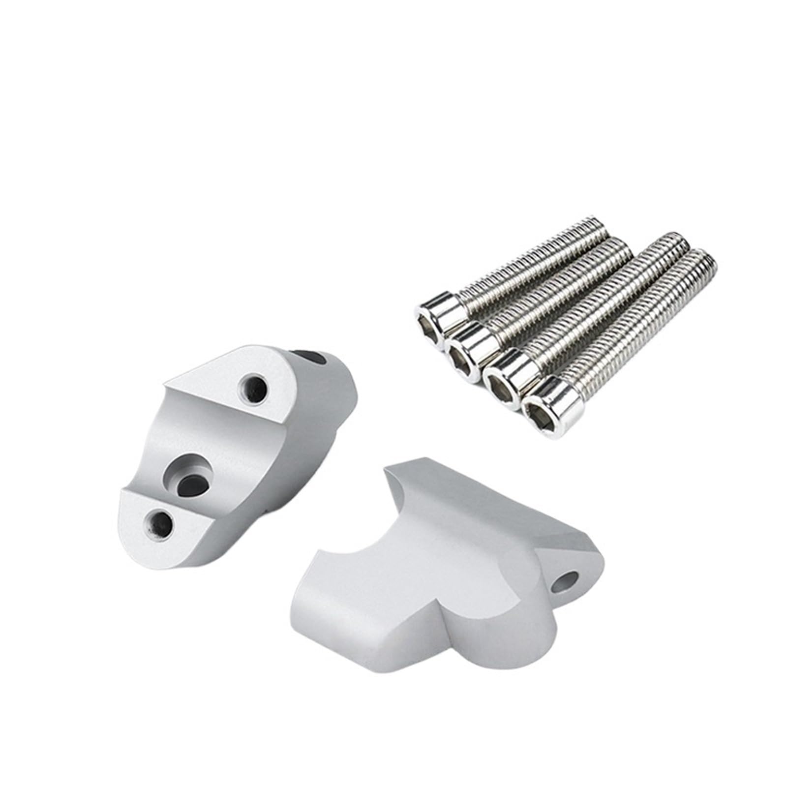 Motorcycle Handlebar Riser Fit For Ducati Multistrada V4S V4 S Pikes Peak Rally Handle Bar Clamp Move Back Adapter(Silver)