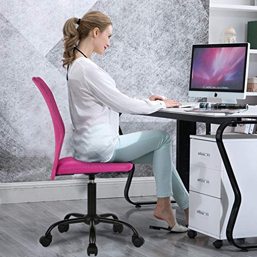 3Pc Pink Mesh Office Chair #TOP1