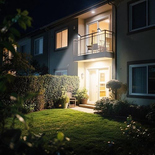 Luces solares exteriores impermeables con batería de 1200 mAh para patio 3