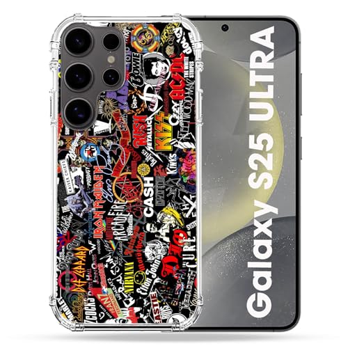 Coque rigide Samsung S25 Ultra finitions haut de gamme musique rock