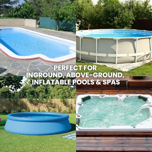 Poolvio 14" Weighted Pool Vacuum Head with Wheels, Flexible Manual Pool Cleaner with Bottom Brushes & Swivel Handle for Deep Cleaning Inground Pools, 1.5" Hose Port (NO Pole & Hose) by Poolvio - Image 6