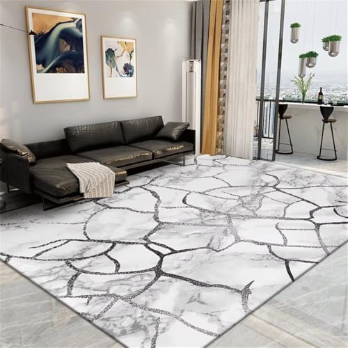 Tapis protection sol gaming gris à rayures pour bureau et balcon