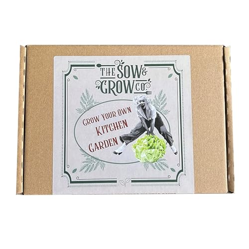 The Sow & Grow Co - Grow Your Own Year-Round Kitchen Garden Set | 12 Seed Packets: Tomatoes, Chillies, Basil, Carrots, Lettuce, Radish & More | Indoor & Outdoor Herb and Vegetable Gardening Kit The Sow & Grow Co - Grow Your Own Year-Round Kitchen Garden Set | 12 Seed Packets: Tomatoes, Chillies, Basil, Carrots, Lettuce, Radish & More | Indoor & Outdoor Herb and Vegetable Gardening Kit