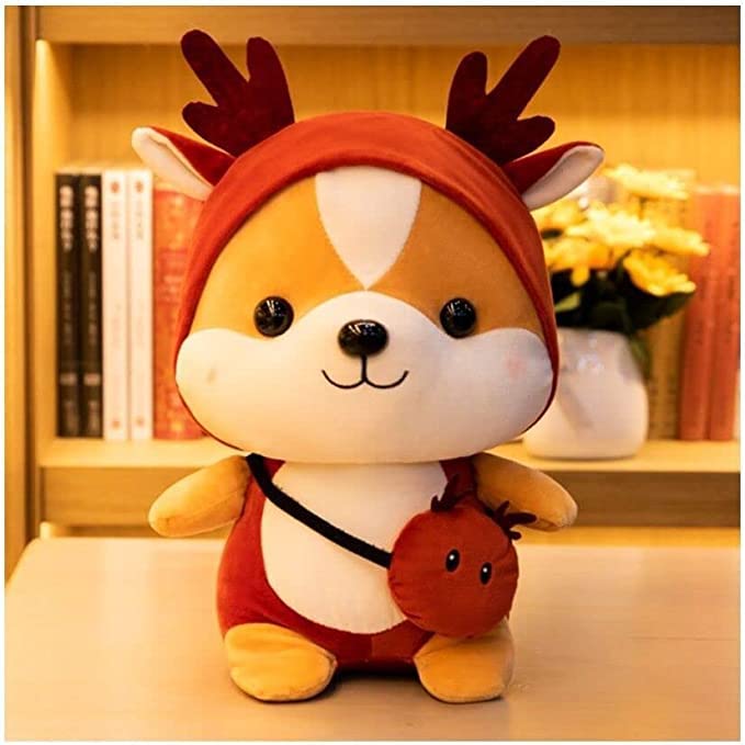 PYEBE 10 inches Squirrel Bee Plush Toy, Cute Plush Stuffed Animal Toy Doll, Suitable for Christmas and Birthday Gifts for Girls and Boys (Elks)