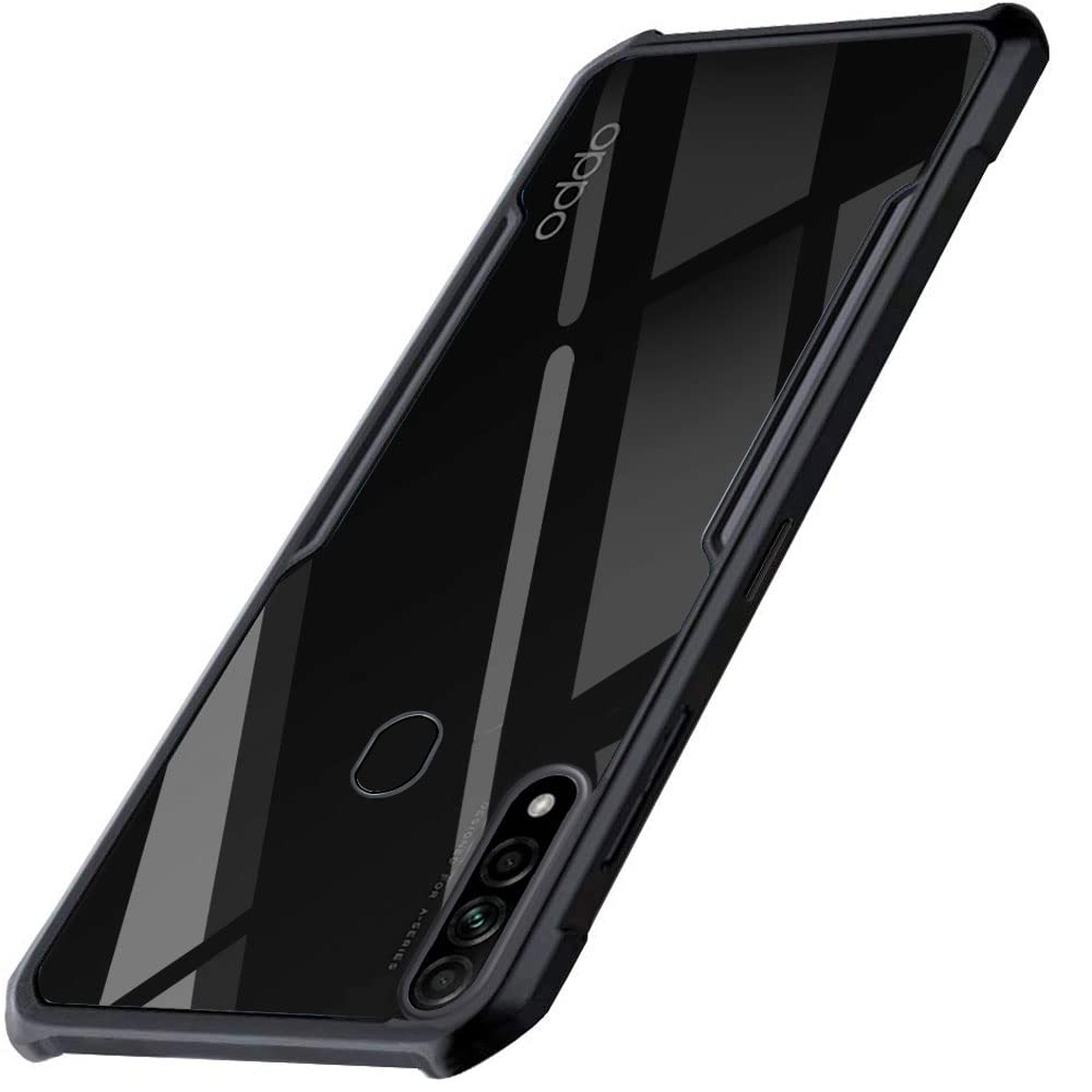 TheGiftKart Shockproof Crystal Clear Back Cover Case for Oppo A31 | 360 Degree Protection | Protective Design | Transparent Back Cover Case for Oppo A31 (PC & TPU | Black Bumper) (B09P4VGV75) Amazon Price History, Amazon Price Tracker
