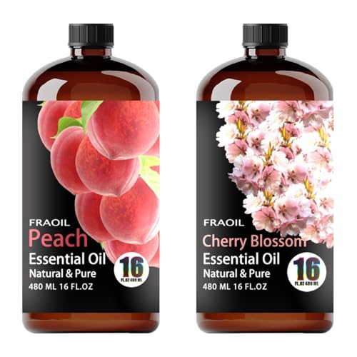 Aceite esencial de durazno y flor de cerezo 16 Fl Oz