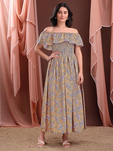 Image of PURVAJA Women's Cotton Dress(Floe-187-190)
