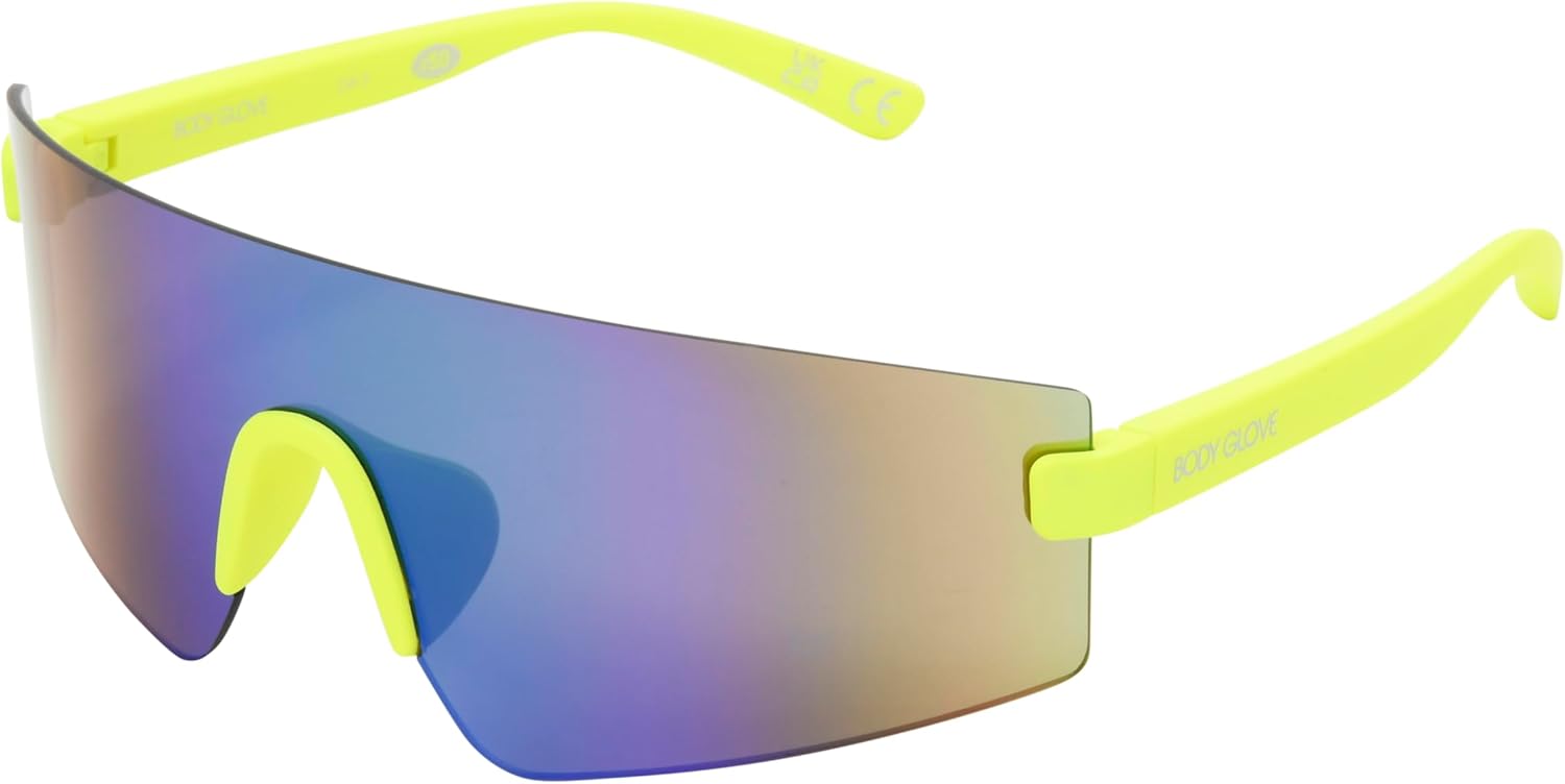Body Glove Vibez Sunglasses Shield, Teal, 138 mm