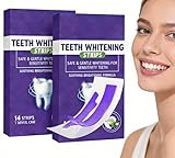 Tiras Blanqueadoras Dientes,Blanqueador Dental,Whitening Strips,Tiras Blanqueadoras Moradas,14 Treatments For Blanqueador Dental,Seguras Para Esmalte Dental Y Sin Sensibilidad