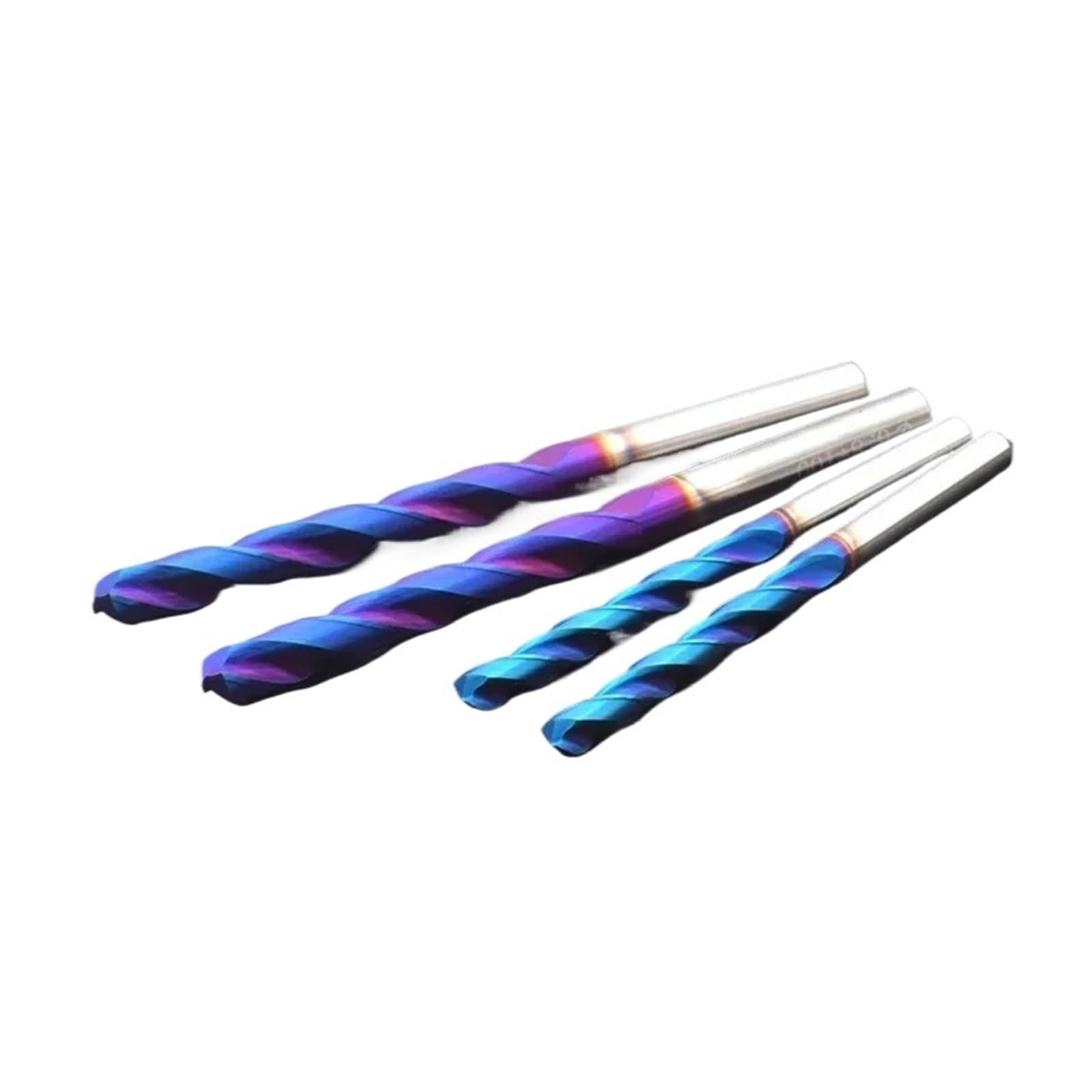 Taladro helicoidal de carburo sólido HRC65 60MM 80 100MM alargamiento con Revestimiento Azul 1-15mm Herramienta de maquinaria Metal Duro perforación de Acero(4.2,80mm)