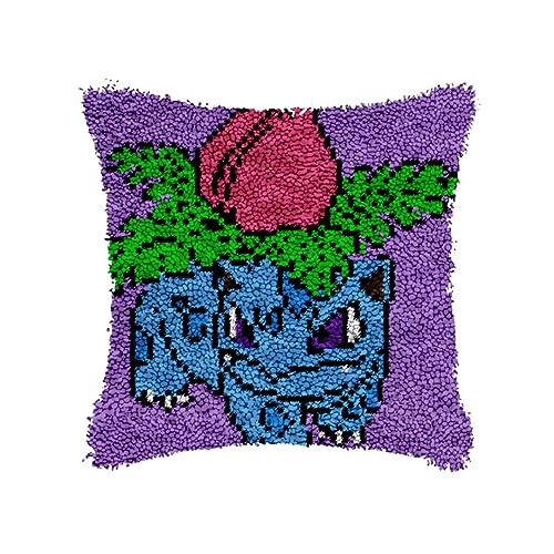 Kit tapis au point noué et crochet de verrouillage adulte pour broderie débutant et point de croix